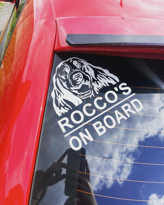 Personalised Dog On Board Stickers