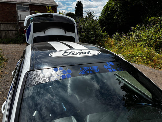 4A110349-3EE6-472E-A5D1-A6DD0F1915B0 - R&E Wraps and Graphics LTD - Honey Comb ZS Sunstrip - ford, ford focus, ford zs, honeycomb, st, st honey comb, st sunstrip, sunstrips, ZS