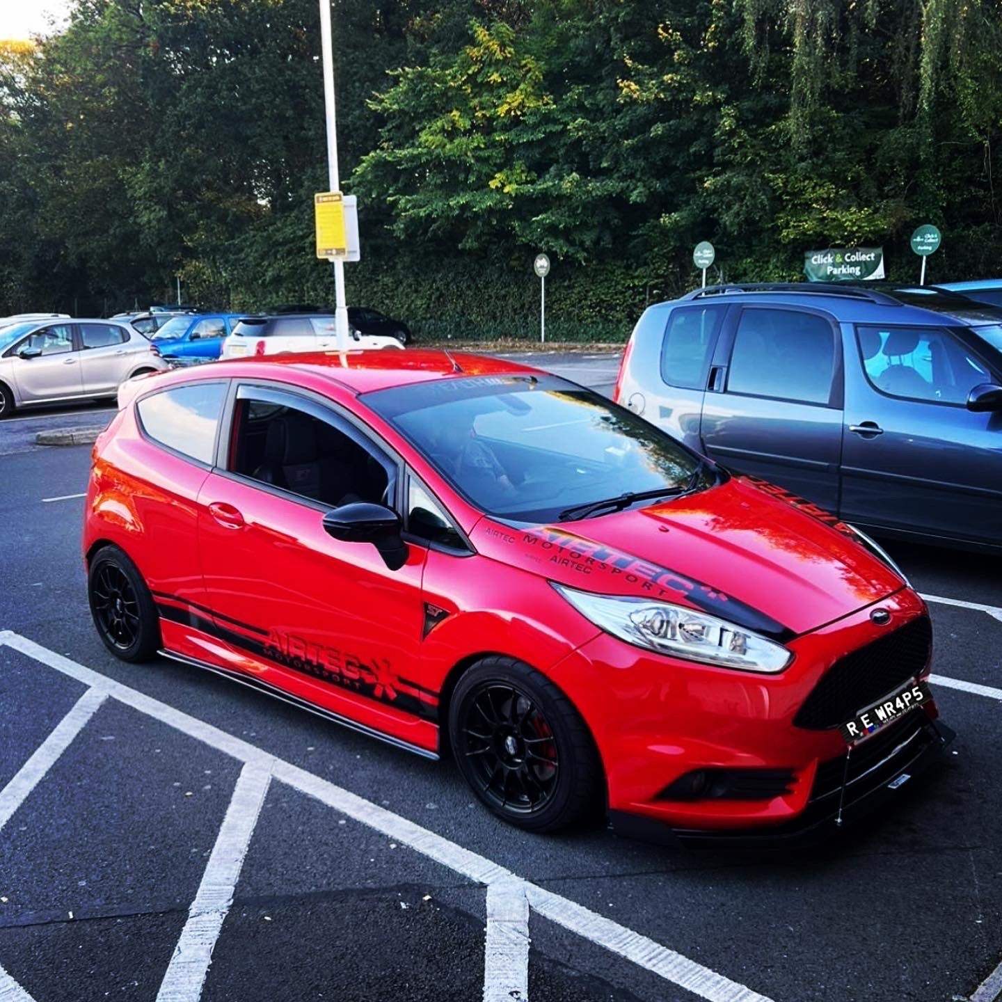 4AD15E50-E45C-448C-9392-0608A3B2A9C4 - R&E Wraps and Graphics LTD - Ford Fiesta Airtec Side Stripes and Sunstrip - airtec, AIRTEC motorsport, ford fiesta