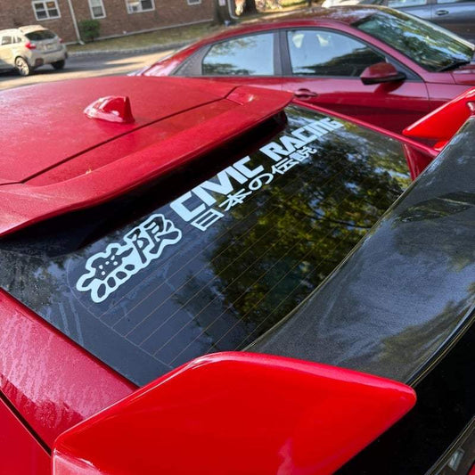 4e260f47-0c32-4d2b-a575-9e302baaeb2e - R&E Wraps and Graphics LTD - Civic Racing Window Sticker - Civic Racing, honda, Honda type r, window sticker