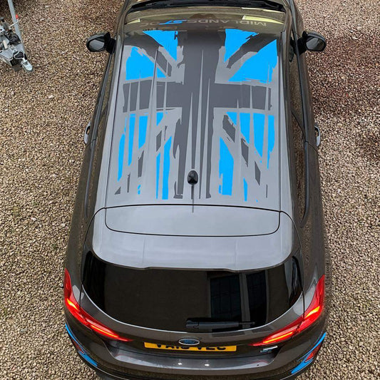 50830802_2034437306592077_8104106810807418880_n - R&E Wraps and Graphics LTD - Fiesta Mk8 ST Union Jack Roof Graphics - checkered roof, fiesta, Fiesta Mk8, ford, ford fiesta, roof graphics, Union Jack