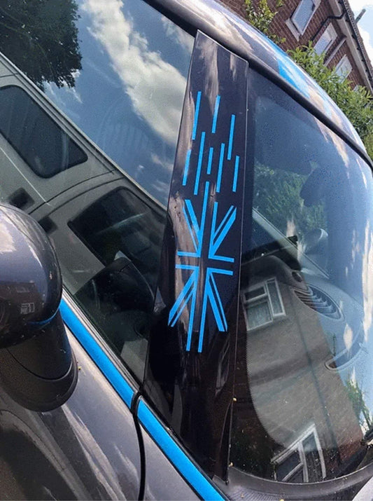 55246058-14D0-4467-982A-8D695798A6BE - R&E Wraps and Graphics LTD - Mini Cooper S Front Panel Union Jack Graphics - cooper, F60, mini, Mini Cooper, Union Jack, window flags