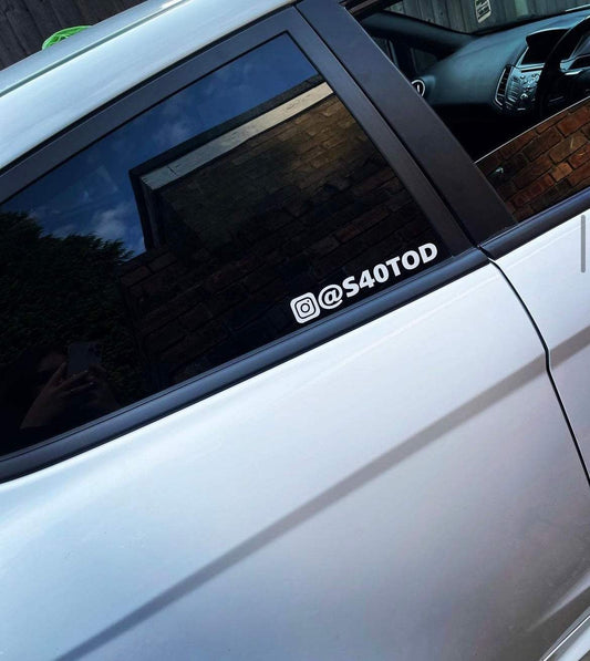 5A090E4B-51A5-447E-AB39-215A55DD3B1E - R&E Wraps and Graphics LTD - Custom Instagram Name Stickers - Custom instagram name stickers, Custom instagram stickers, Custom stickers, custom window sticker, Instagram stickers, Instagram tags, side window decals, side window stickers, small sticker, small stickers, window stickers
