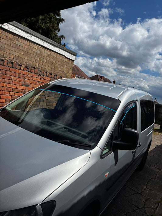 5E9EE747-2A51-4A8F-86CB-0719793DB160 - R&E Wraps and Graphics LTD - Plain Sunstrip With Pinstripe (60” For most van models) - Pinstripe, Pinstripe sunstrip, plain sunstrip, sunstrip, Sunstrip with pinstripe, sunstrips