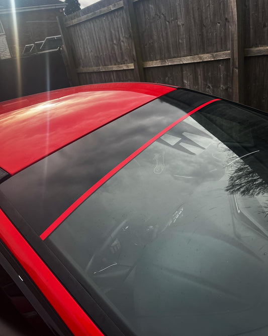 Plain Sunstrip With Pinstripe