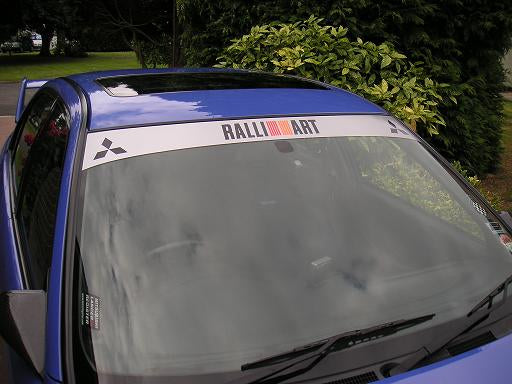 6281EA90-3EC5-4B2B-B7F9-85A249E16245 - R&E Wraps and Graphics LTD - Mitsubishi Ralli Art Sunstrip - Evolution IV, mitsubishi, Mitsubishi Evolution VI, mitsubishi sunstrip, sunstrip, sunstrips