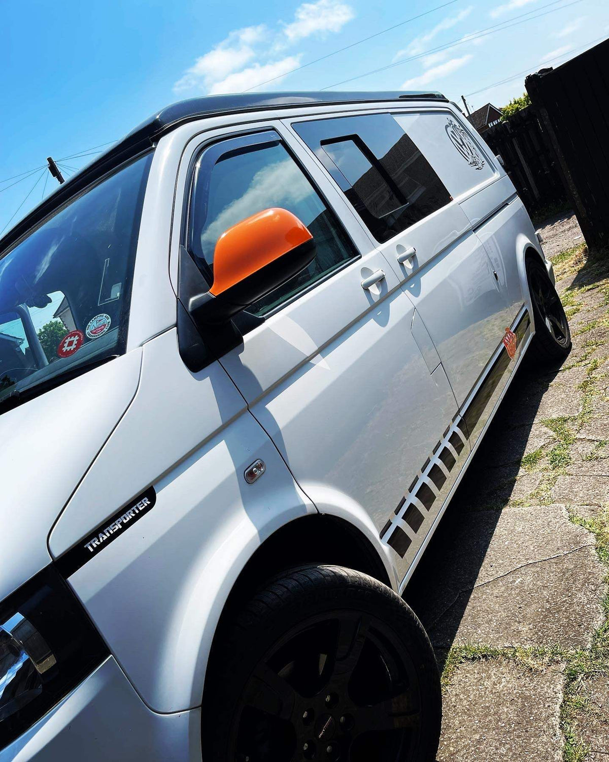 63E33814-AA45-4024-96CA-3D5160215004 - R&E Wraps and Graphics LTD - Volkswagen T5 LWB Personalised Transporter Side Stripes - Side Stripes, Volkswagen, Volkswagen side stripes, volkswagen t5, volkswagen transporter