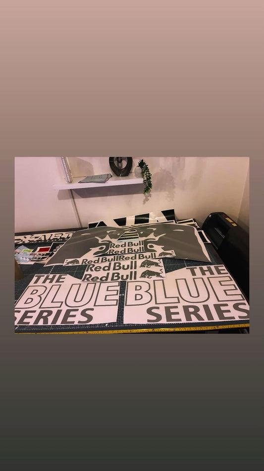 RedBull (The Blue Series) Graphic Kit - Universal To All Vehicles