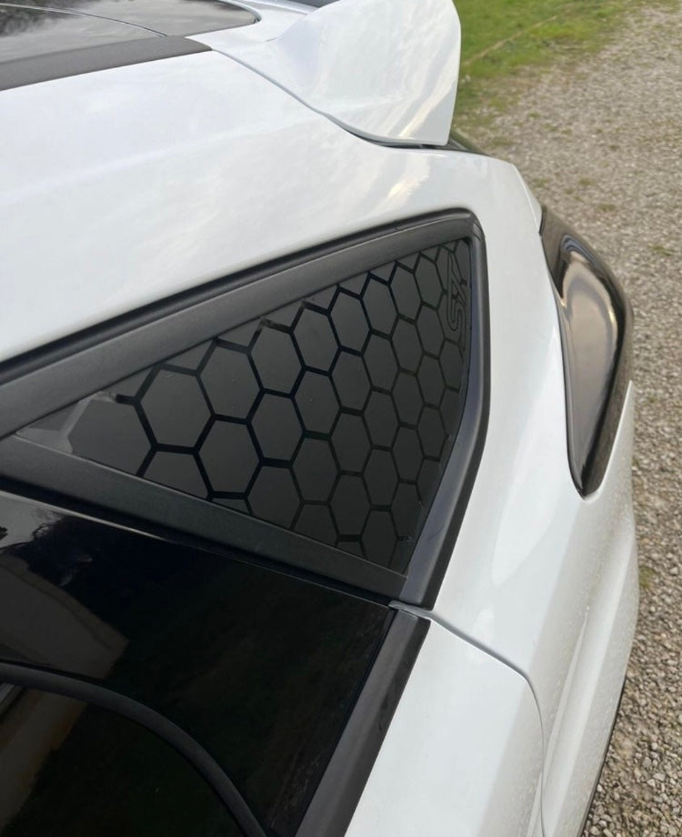 657DC3F4-6596-4F1B-BE39-FBC22F09AE3E - R&E Wraps and Graphics LTD - Honey Comb Focus ST MK3 Side Window Stickers - honey comb, side window decals, st window decals, stickers