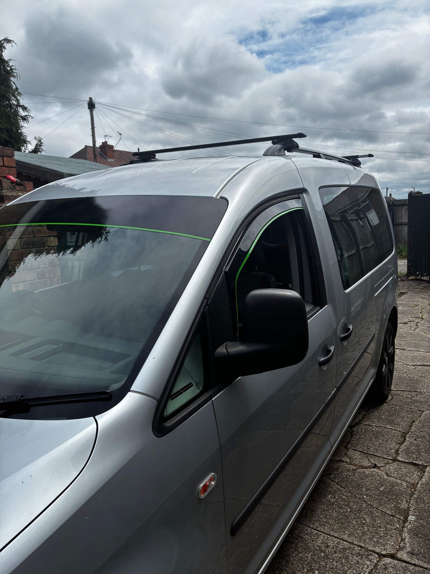 6709207F-691A-4AE5-99E3-1DB4C354B37B - R&E Wraps and Graphics LTD - Plain Sunstrip With Pinstripe (60” For most van models) - Pinstripe, Pinstripe sunstrip, plain sunstrip, sunstrip, Sunstrip with pinstripe, sunstrips