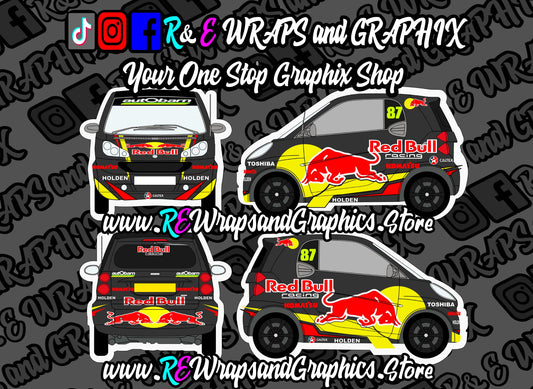 Smart Car Redbull WRC Graphic Kit