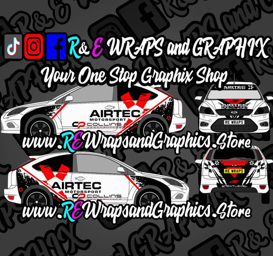 Ford Focus mk2 ST/RS Airtec / Collins Performance Graphic Kit