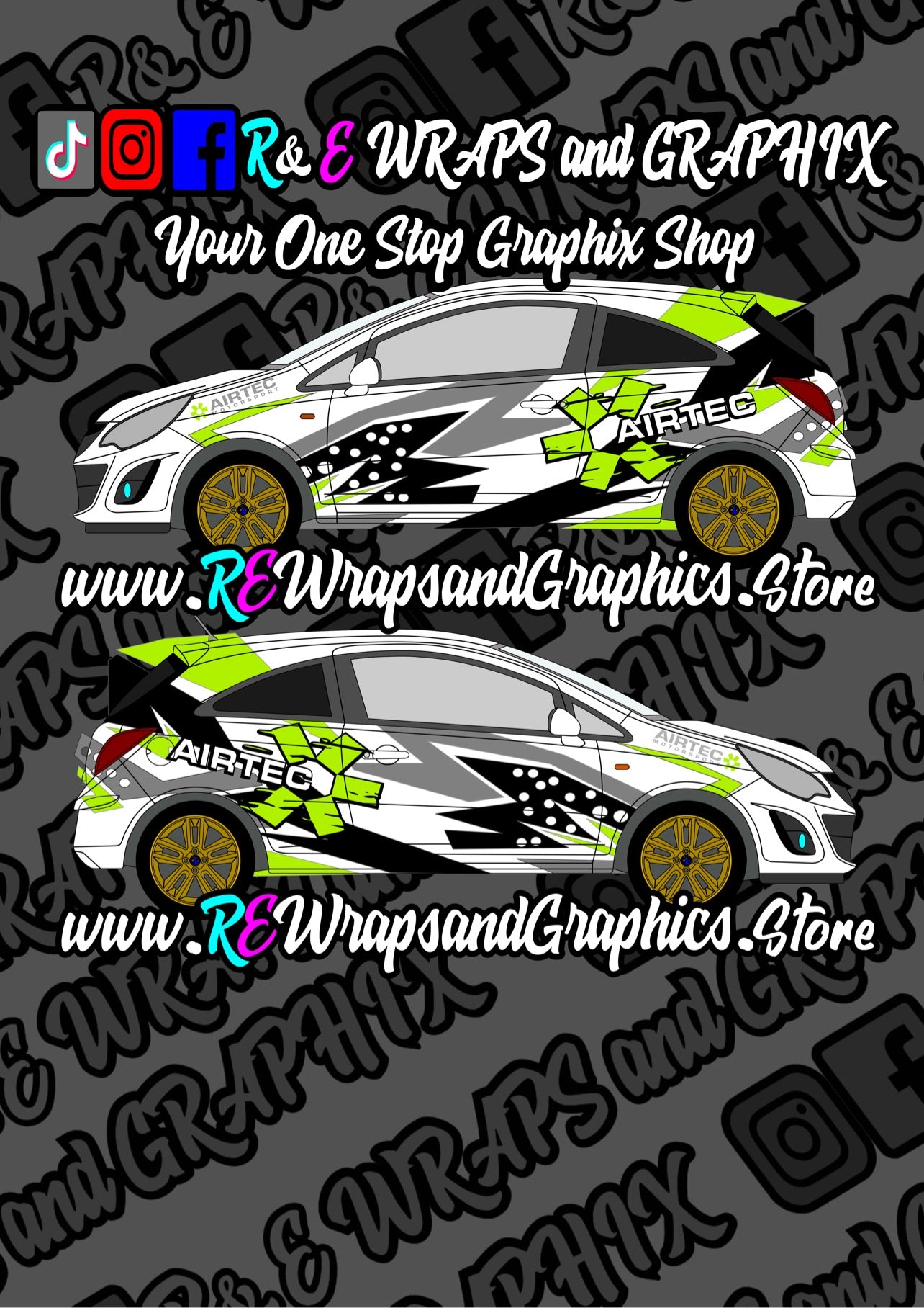 Vauxhall Corsa 2011-14 Airtec Graphic Kit