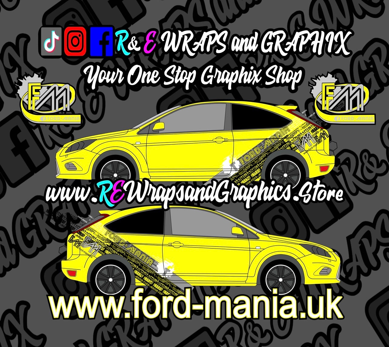 Ford Focus ST/RS MK2 Ford Mania Graphic Kit