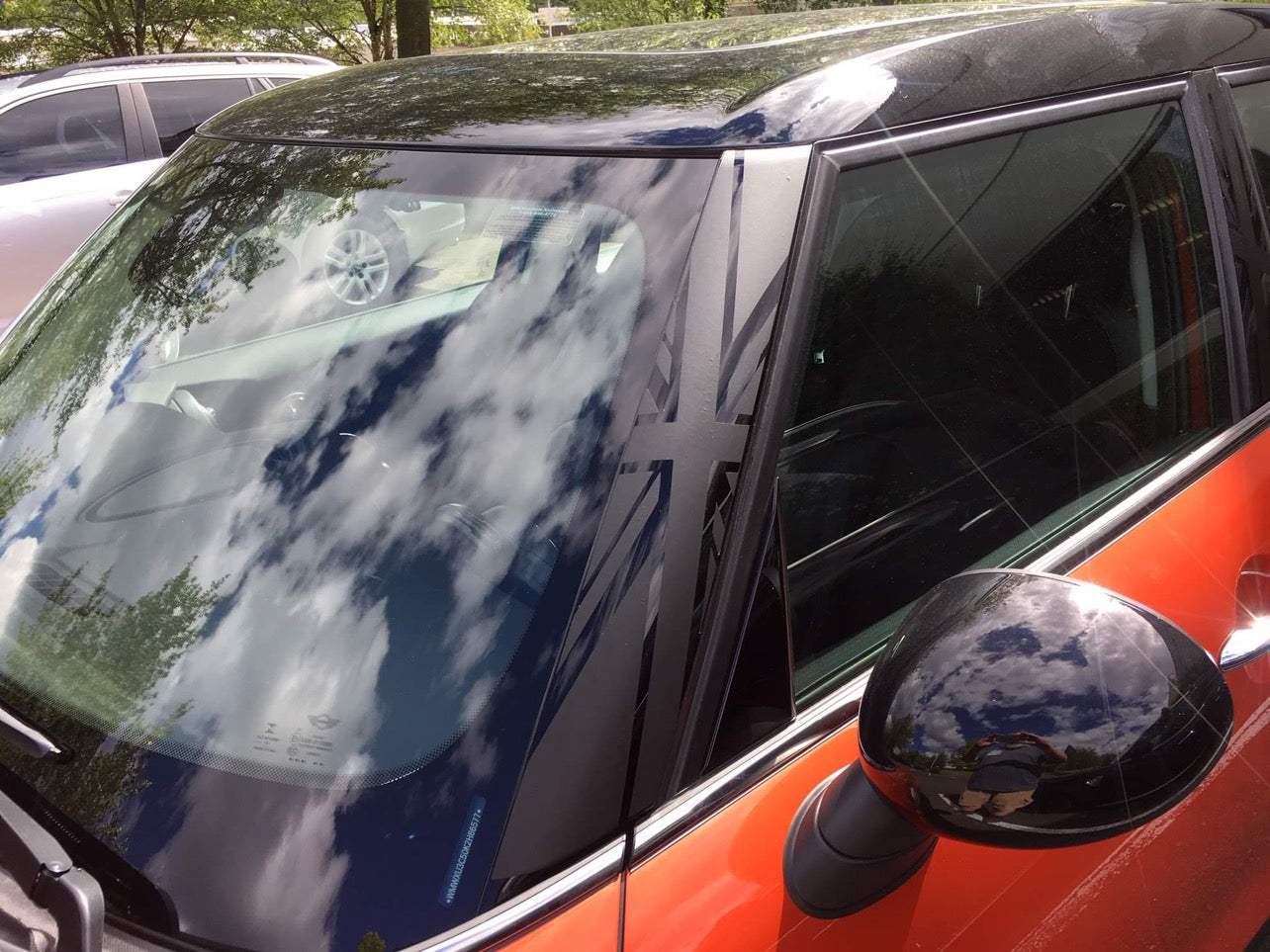7A24C937-D7CF-4A3E-8660-5618292CD9FE - R&E Wraps and Graphics LTD - Mini Cooper S Front Panel Union Jack Graphics - cooper, F60, mini, Mini Cooper, Union Jack, window flags