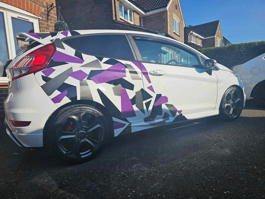 7DE92192-7015-42A6-94FA-CC5BBCD22B7E - R&E Wraps and Graphics LTD - Ford Fiesta Urban Camo Graphic Kit - Camo, Camo kits, car graphics, ford, ford fiesta, Ford Graphic Kits, graphic kits, urban camo