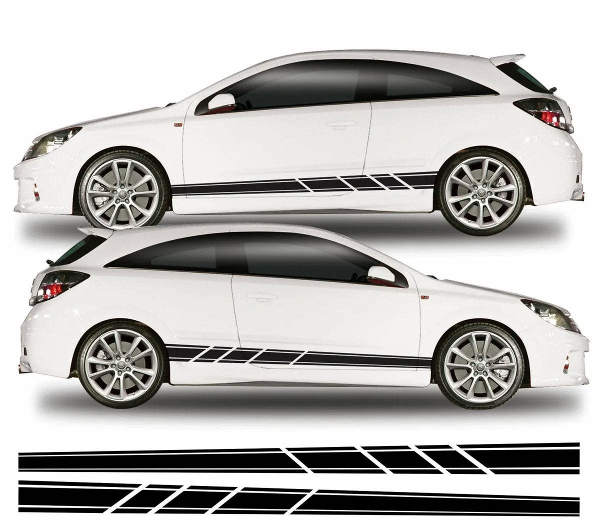 7E7B817F-AB8B-448B-9C3C-285D139FD92E - R&E Wraps and Graphics LTD - Vauxhall Astra Side Stripes - astra, Side Stripes, Vauxhall, Vauxhall Astra