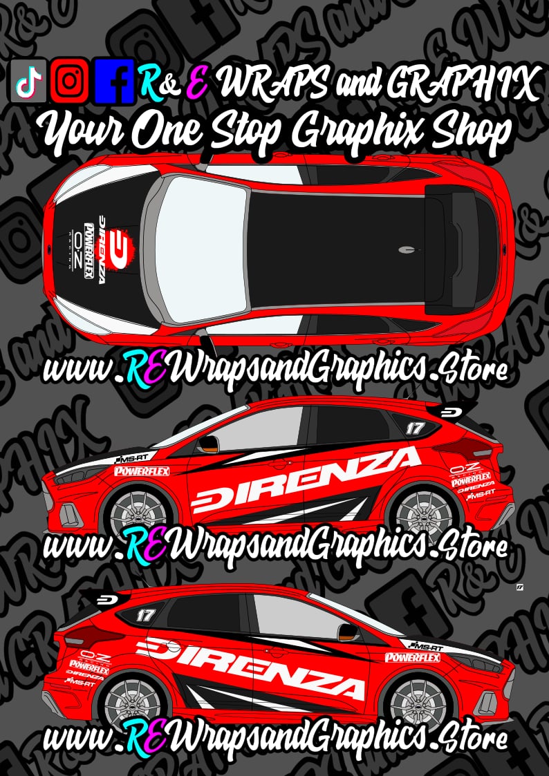 Ford Focus ST/RS MK3 Direnza Graphic Kit