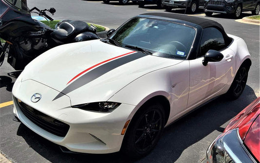 8CE1275C-1310-4083-B7CE-509ECB2FB929 - R&E Wraps and Graphics LTD - Mazda MX5 Bonnet Stripe - bonnet stripes, Mazda, Mx5, racing stripes