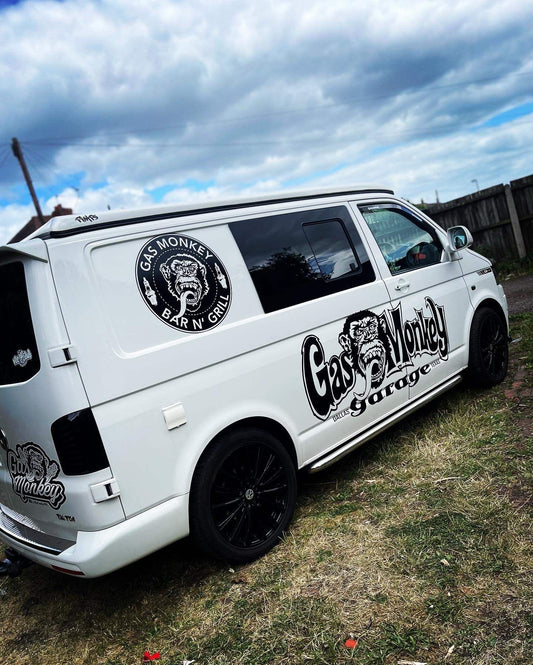 8EF2AC5C-E053-4446-A092-85C3AA2A3C93 - R&E Wraps and Graphics LTD - Volkswagen T5 / T6 / T4 Campervan Gas Monkey Graphic Kit - bar n grill, camper van stickers, gas monkey, gas monkey usa, stickers, transporter stickers, Volkswagen, volkswagen t5, Volkswagen T5 / T6 / T4 Campervan Gas Monkey Graphic Kit, volkswagen transporter