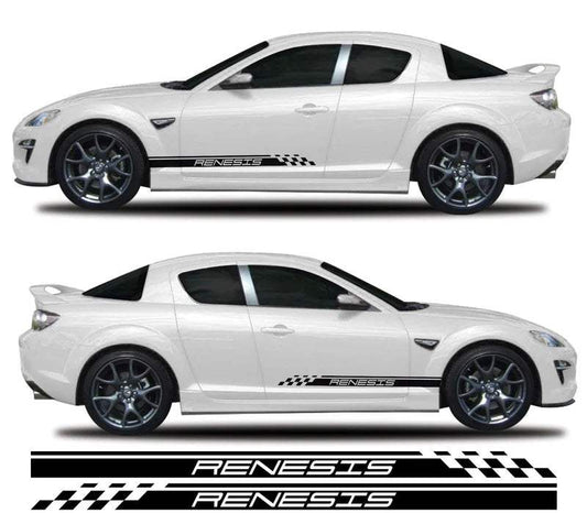 93924F28-9CFF-42F7-9D15-6AE4B81BEE0D - R&E Wraps and Graphics LTD - Mazda RX-8 Renesis Side Stripes - Mazda, RX8, side stripes