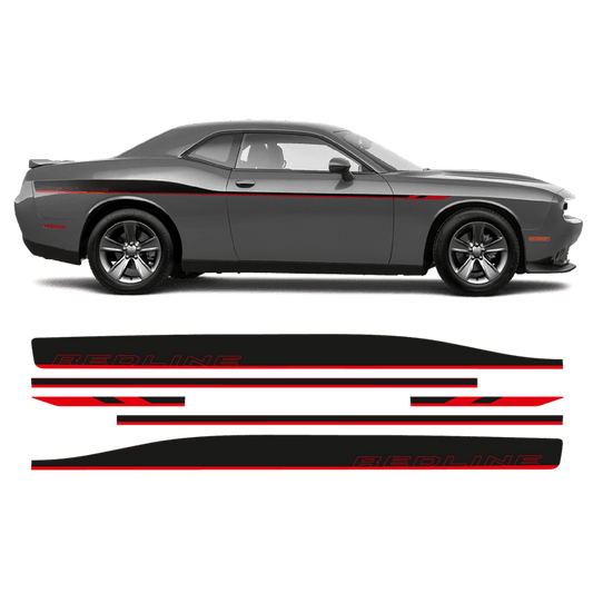 9807240E-B3EB-498E-A1A7-E326766DA1C9 - R&E Wraps and Graphics LTD - Dodge Challenger 2011-2020 Redline Side Stripes - Challenger, dodge, side stripes