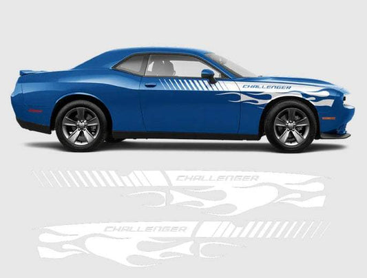 99A1A84D-FA6C-4E5D-BBA9-EAC95407D601 - R&E Wraps and Graphics LTD - Dodge Charger 2011 - 2020 Flame Side Stripes - Charger, dodge, side stripes