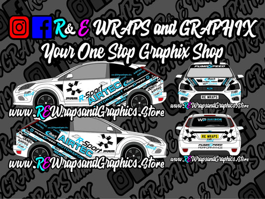 Ford Focus mk2 ST/RS Airtec R-Sport Graphic Kit