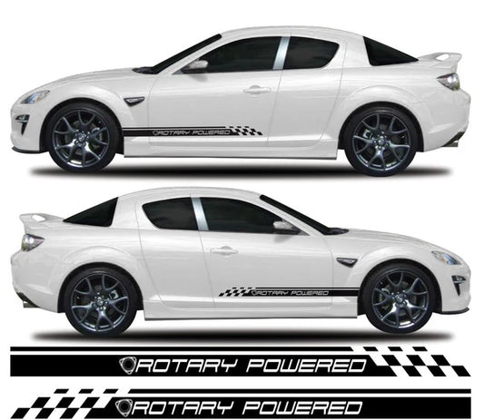 Mazda RX-8 Rotary Powered Side Stripes