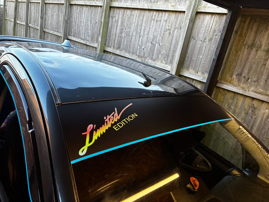 A1B0776F-C914-46C0-ACEF-153E281399E2 - R&E Wraps and Graphics LTD - “Limited Edition” Sunstrip With Pinstripe - sunstrips, Volkswagen, VW