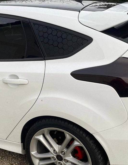 A458EC50-9922-468C-B132-9FD6DB31DEEA - R&E Wraps and Graphics LTD - Honey Comb Focus ST MK3 Side Window Stickers - honey comb, side window decals, st window decals, stickers