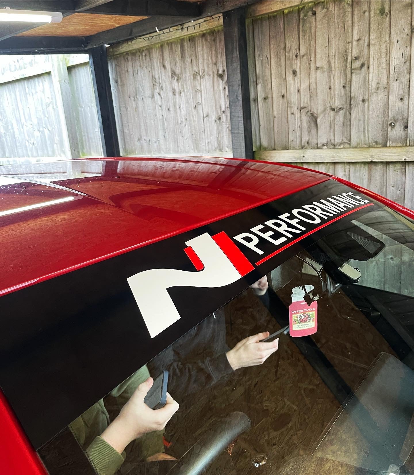 Hyundai N performance Bonnet Stripe and Sunstrip