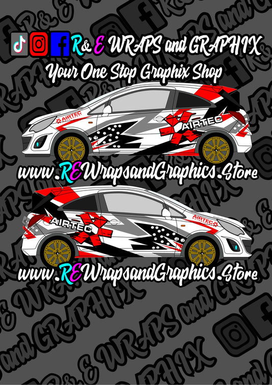 Vauxhall Corsa 2011-14 Airtec Graphic Kit