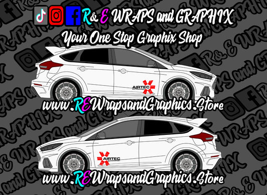 Ford Focus ST/RS Airtec Motorsport Side Decals
