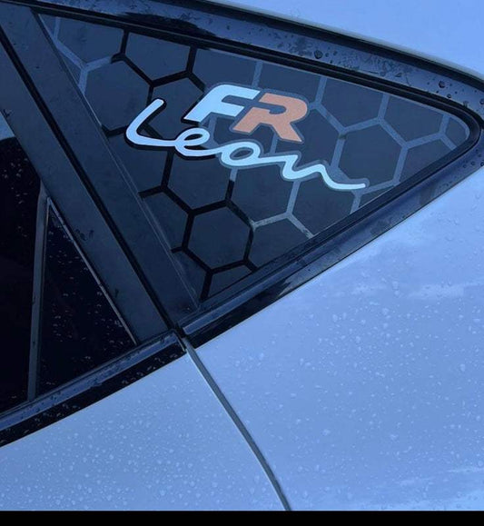 AD2A262E-D174-42CC-9887-FAE233D5F73B - R&E Wraps and Graphics LTD - Seat Leon mk3-4 FR Honey Comb Side Window Stickers - honey comb, ibiza, Seat., side window decals, stickers, Volkswagen.