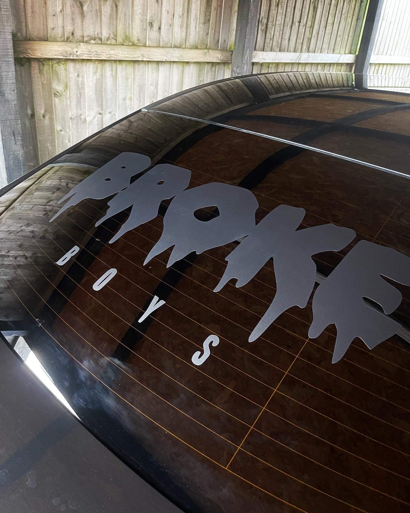 Broke Boys Rear Window Decal