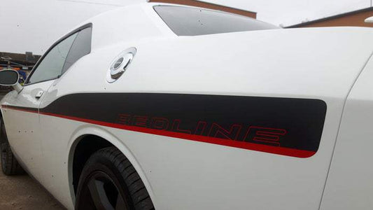 B9F14612-D6B4-4ABB-A425-3C061EB56913 - R&E Wraps and Graphics LTD - Dodge Challenger 2011-2020 Redline Side Stripes - Challenger, dodge, side stripes
