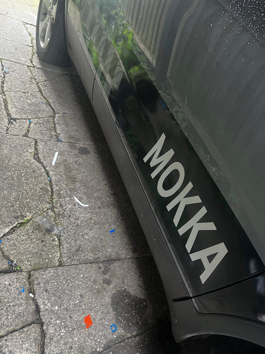 BC030AC8-C4C2-4280-A16D-FDE2499FD859 - R&E Wraps and Graphics LTD - Vauxhall Mokka Side Stripes - Mokka, Side Stripes, Vauxhall