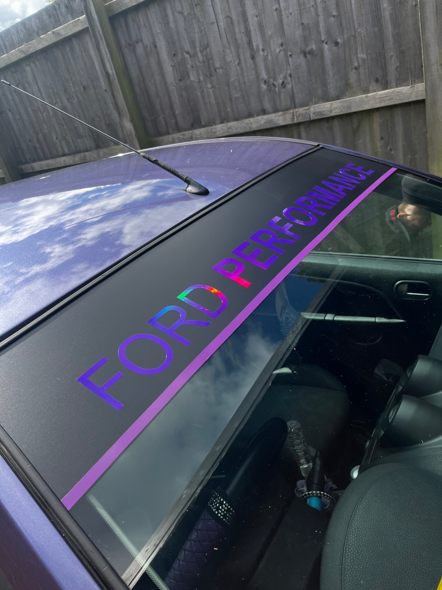 Ford performance Sunstrip With Pinstripe