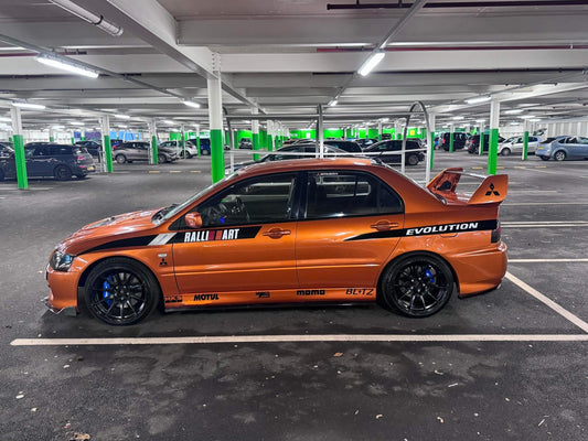 Mitsubishi Lancer Evolution Ralliart Side Stripes