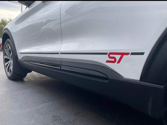 C061205E-A6F6-48B0-AA43-5F97D3140EC1 - R&E Wraps and Graphics LTD - Ford Explorer ST Side Stripes - Explorer, ford, ford side stripe, ford side stripes, ford stripes, side stripes