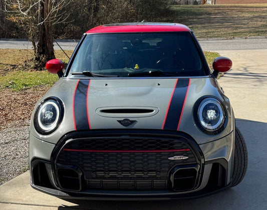 C140AE84-36F9-4AB3-8197-134955AAD810 - R&E Wraps and Graphics LTD - Mini Cooper Bonnet Stripes - Bonnet stripe, cooper, mini