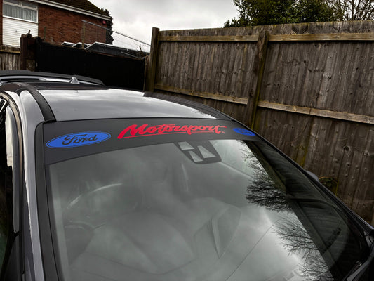 C3FB30DF-7E6A-4DC1-8355-4DF09CC8AA6B - R&E Wraps and Graphics LTD - Ford Motorsport Sunstrip - Ford Motorsport, ford motorsport sunstrip, ford motorsport sunstrips
