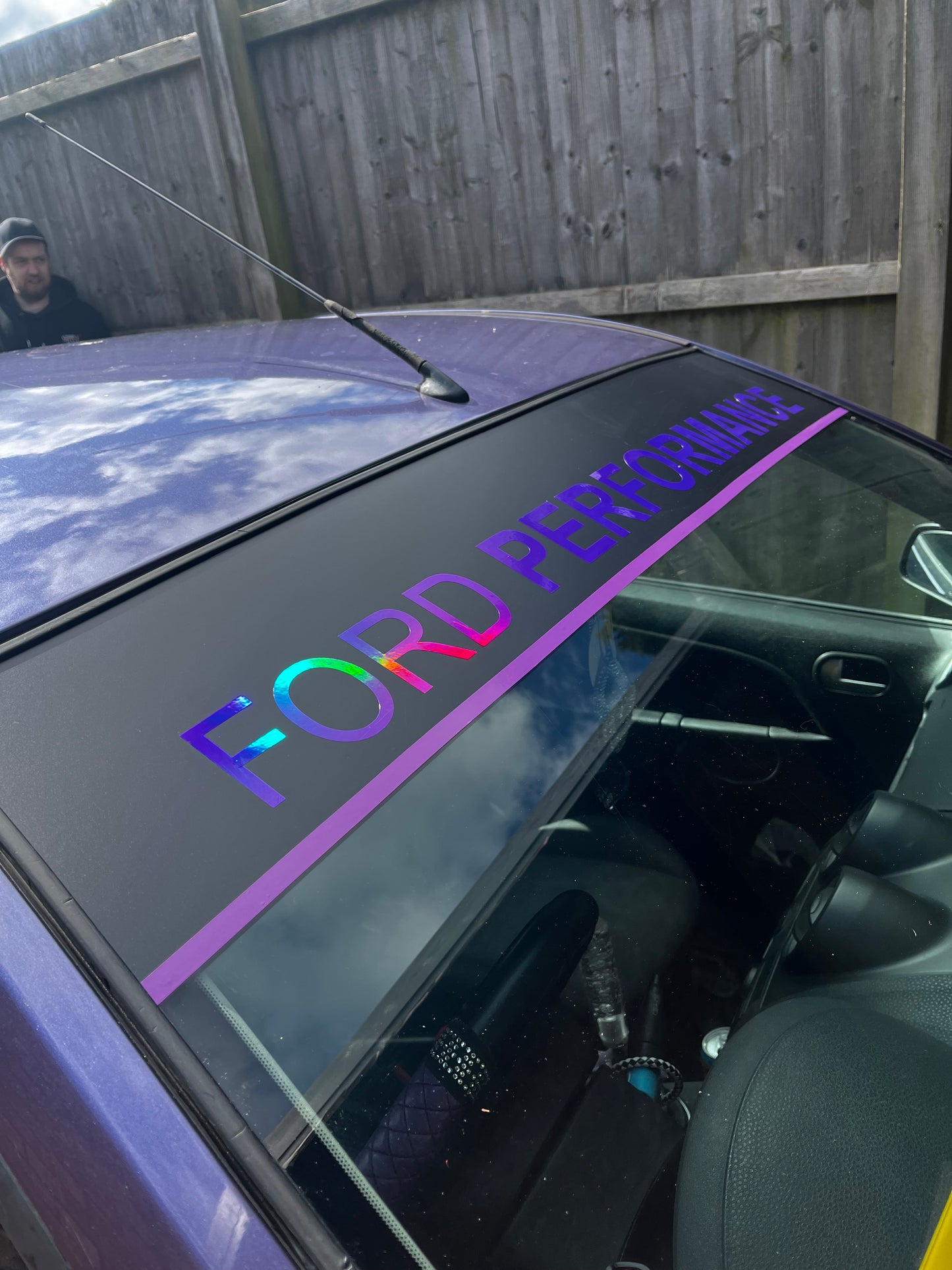 Ford performance Sunstrip With Pinstripe