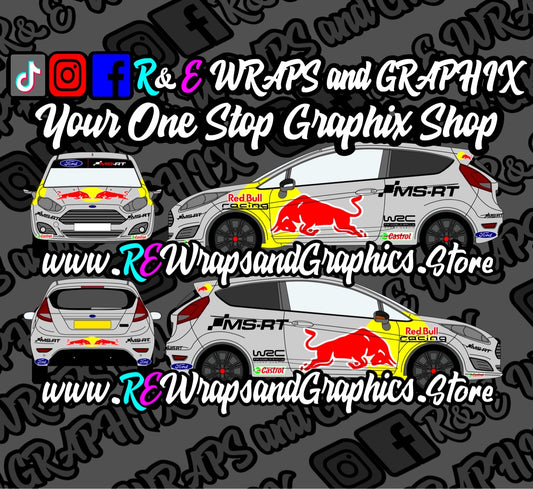 Ford Fiesta Redbull WRC Graphic Kit