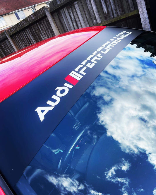 C67031AB-4FC6-491A-9CB9-5CA9253F2ABB - R&E Wraps and Graphics LTD - Audi Performance Sunstrip - audi performance, audi performance sunstrip, Audi sunstrip, Audi sunstrips, sunstrips