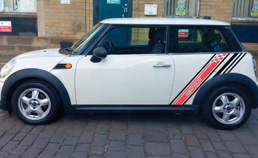 C692088B-4235-409D-A507-D4925A2D43B4 - R&E Wraps and Graphics LTD - Mini Cooper R53 Side Stripes - mini, Mini Cooper, R53, side stripes