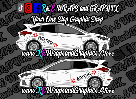 Ford Focus ST/RS Airtec Motorsport Side Decals