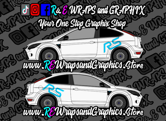 Ford Focus RS Side Decals