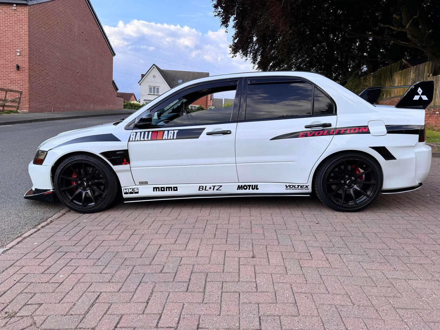 Mitsubishi Lancer Evolution Ralliart Side Stripes